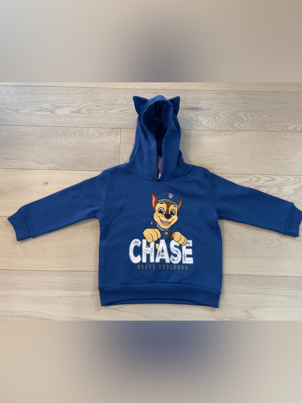 Paw Patrol Chase Graphic Hoodie - Blue Size 4T . Brand New